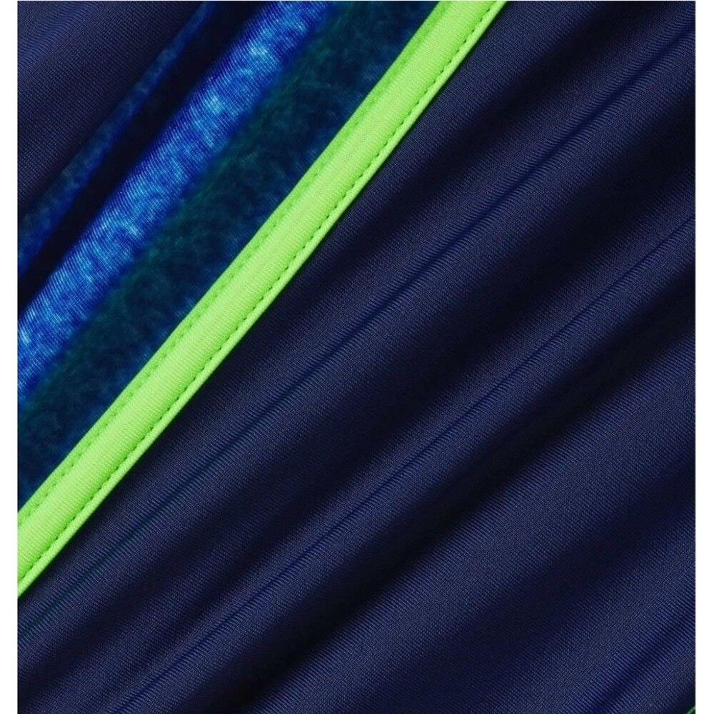 Speedo Youth Girls S (7/8) Racerback Sport Splice One Piece Swimsuit Blue Green — image 6 of 7